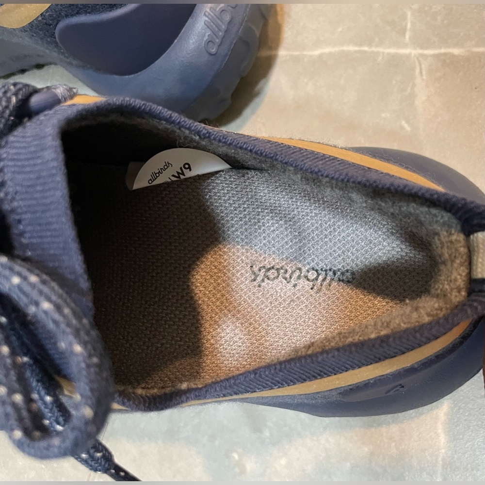 Allbirds Navy and Tan Trail Runner SWT Sneakers - Picture 5 of 9
